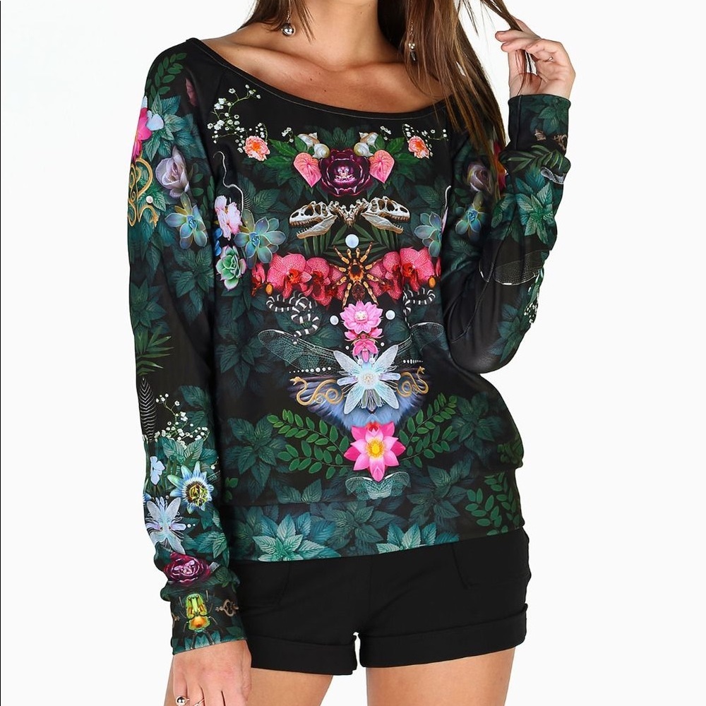 Blackmilk Biologica Off The Shoulder Sweater XS